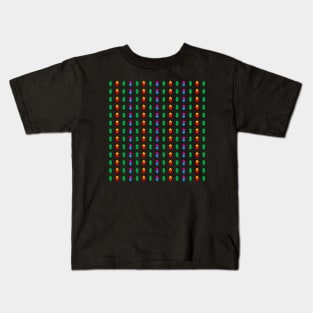 Colorful fir trees pattern, version two Kids T-Shirt